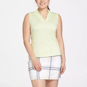 Walter Hagen Women's Clubhouse Scallop Sleeveless Golf Polo